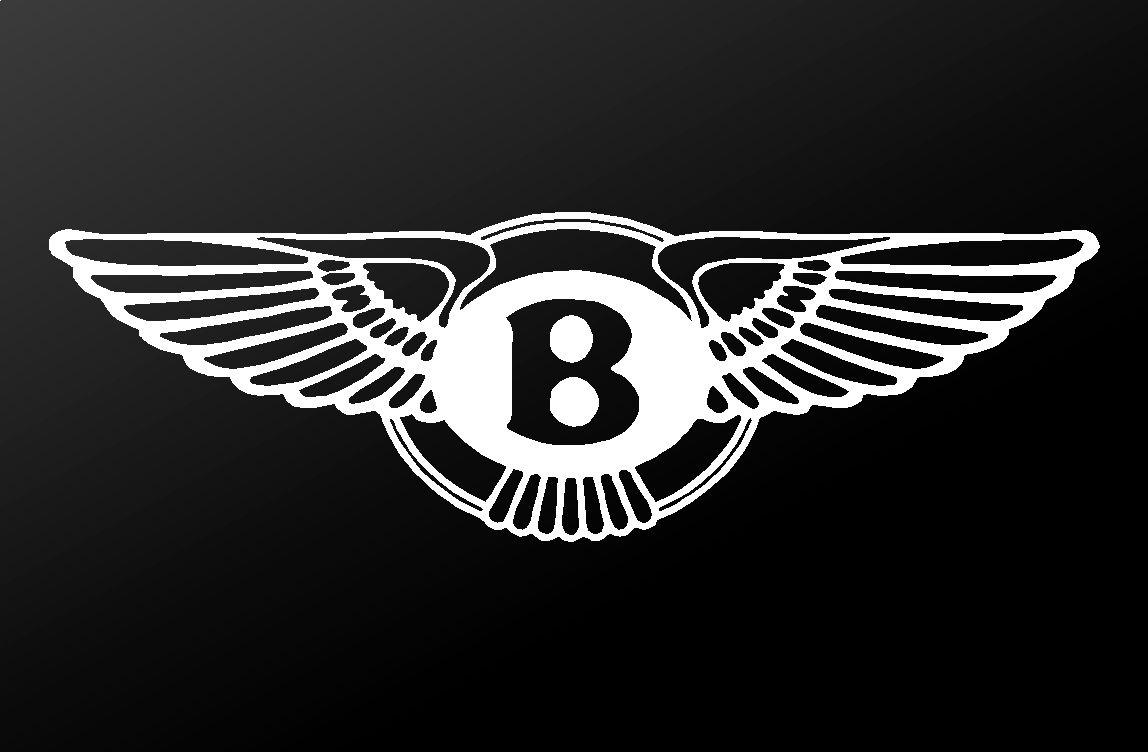 Bentley Motors Emblem Logo Vinyl Die Cut Vinyl Decal/ Bumper For Windows, Cars, Trucks, Laptops, Etc.