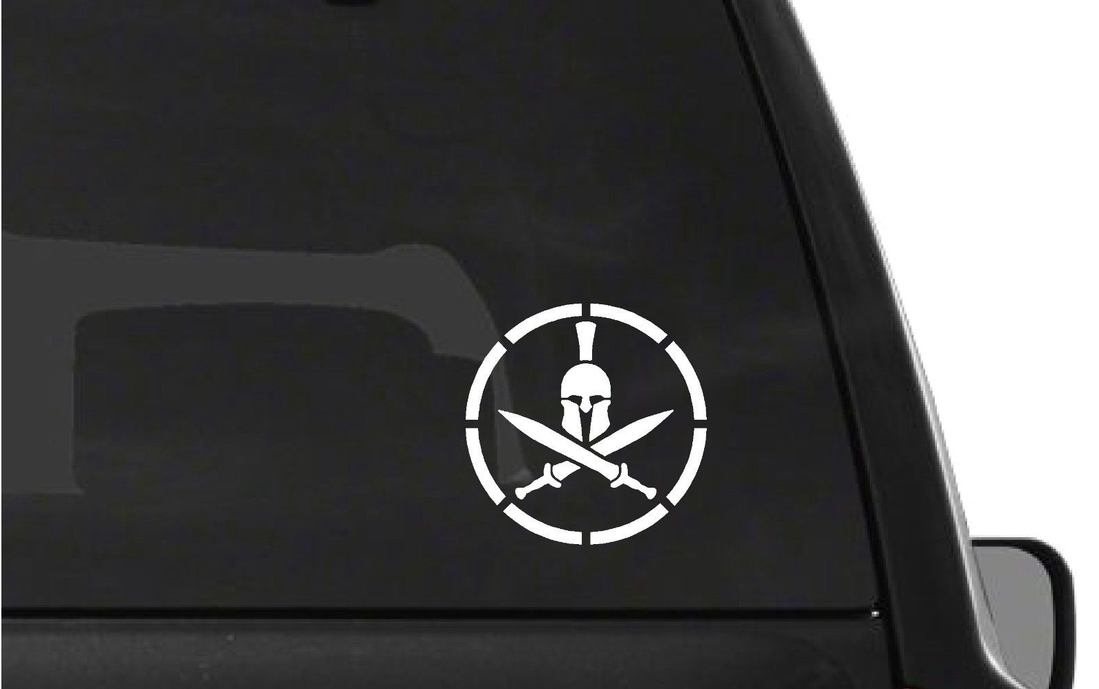 Spartan Helmet Shield Vinyl Die Cut Vinyl Decal/ Bumper For Windows, Cars, Trucks, Laptops, Etc.