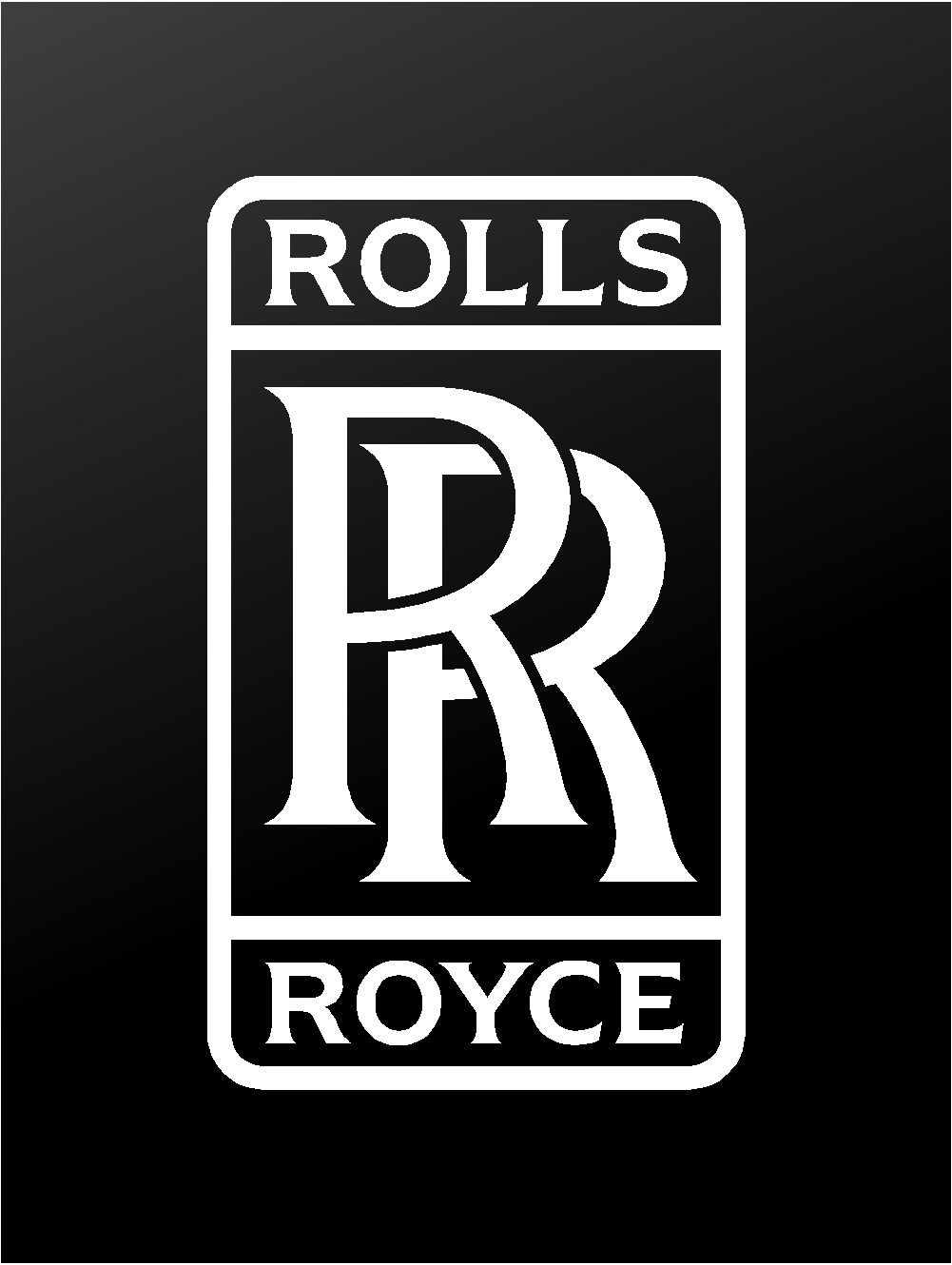 Rolls-Royce Logo Vinyl Die Cut Vinyl Decal/ Bumper For Windows, Cars, Trucks, Laptops, Etc.