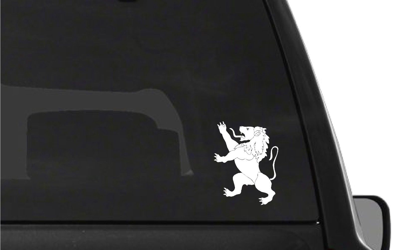 Belgian Lion Vinyl Die Cut Vinyl Decal/ Bumper For Windows, Cars, Trucks, Laptops, Etc.