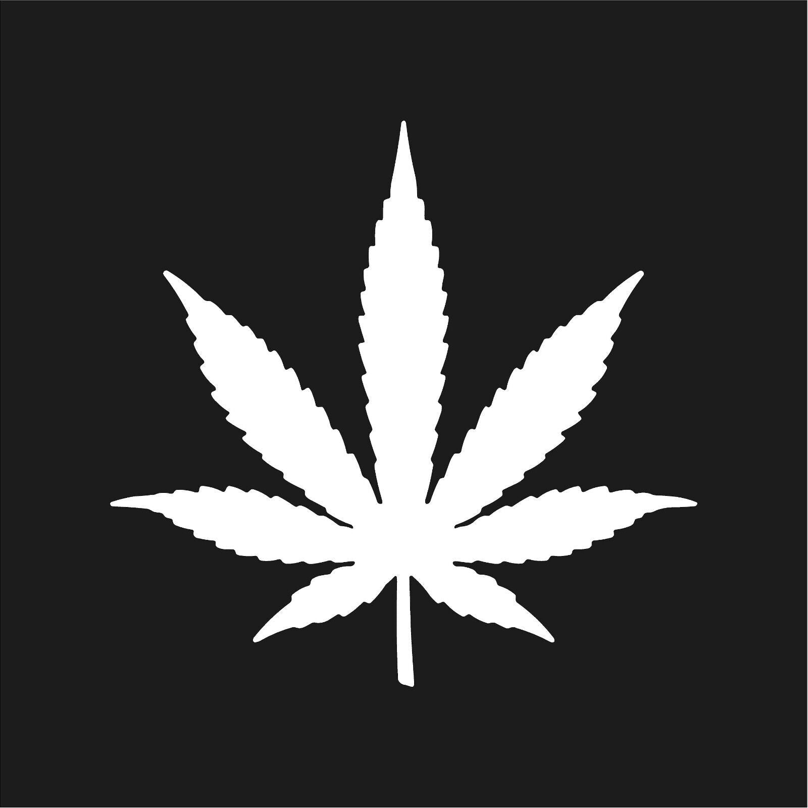 Marijuana leaf Symbol Vinyl Die Cut Vinyl Decal/ Bumper For Windows, Cars, Trucks, Laptops, Etc.