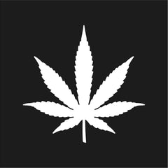 Marijuana leaf Symbol Vinyl Die Cut Vinyl Decal/ Bumper For Windows, Cars, Trucks, Laptops, Etc.
