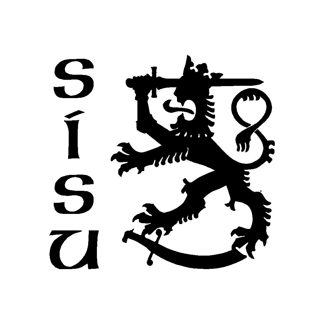 SISU Finnish Lion Vinyl Die Cut Vinyl Decal/ Bumper For Windows, Cars, Trucks, Laptops, Etc.