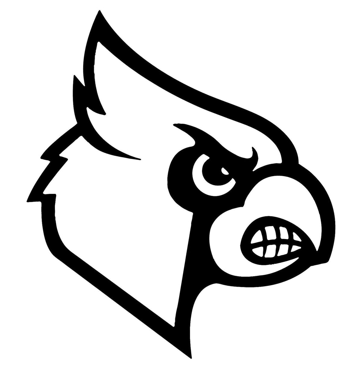 Louisville Cardinals Baseball MLB symbol Vinyl Die Cut Vinyl Decal/ Bumper For Windows, Cars, Trucks, Laptops, Etc.