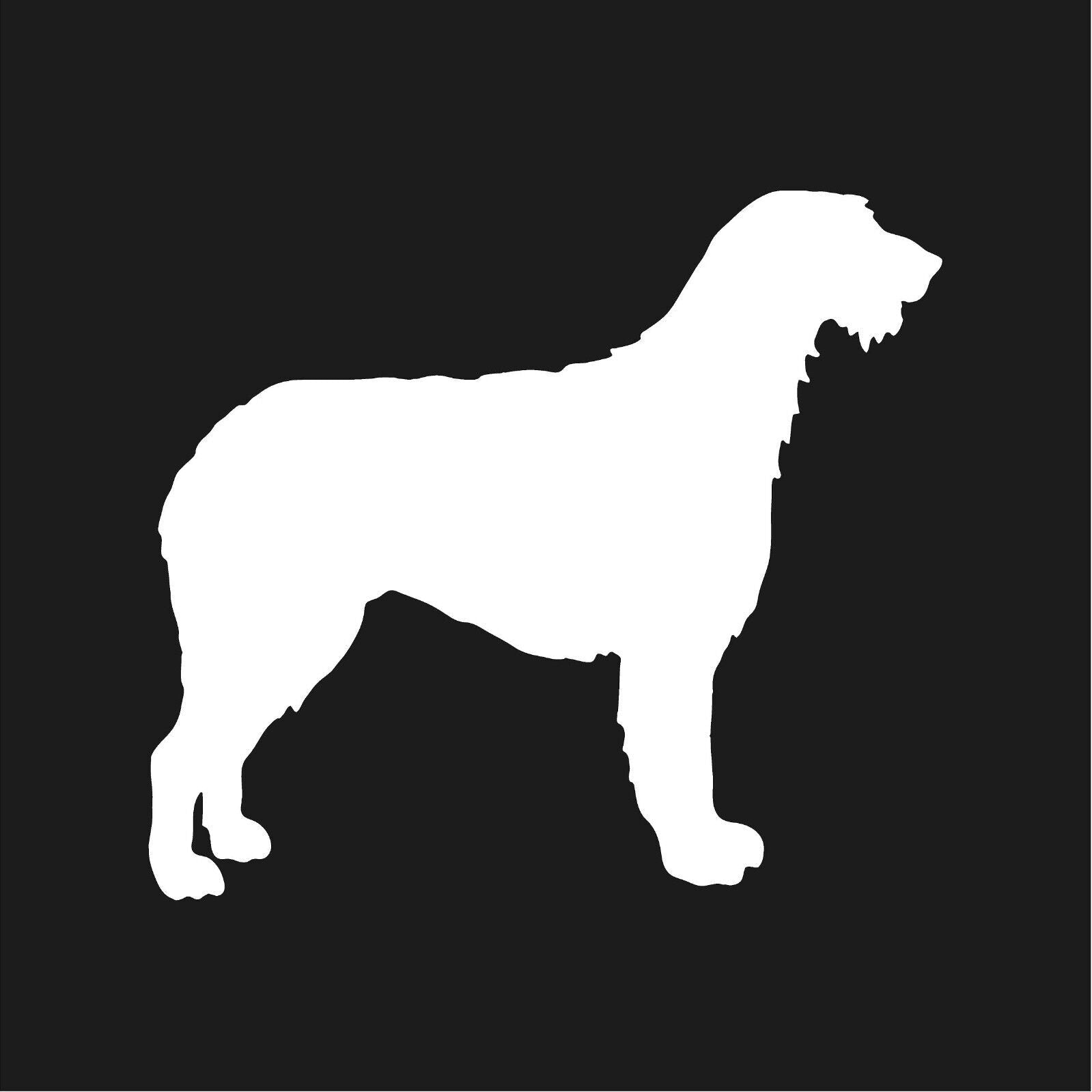 Irish Wolfhound Vinyl Die Cut Vinyl Decal/ Bumper For Windows, Cars, Trucks, Laptops, Etc.