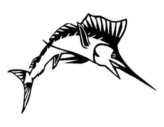 Sailfish Vinyl Die Cut Vinyl Decal/ Bumper For Windows, Cars, Trucks, Laptops, Etc.