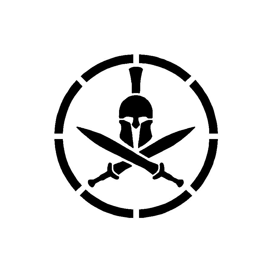 Spartan Helmet Shield Vinyl Die Cut Vinyl Decal/ Bumper For Windows, Cars, Trucks, Laptops, Etc.