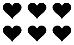 small Heart Symbol Vinyl Die Cut Vinyl Decal/ Bumper For Windows, Cars, Trucks, Laptops, Etc.