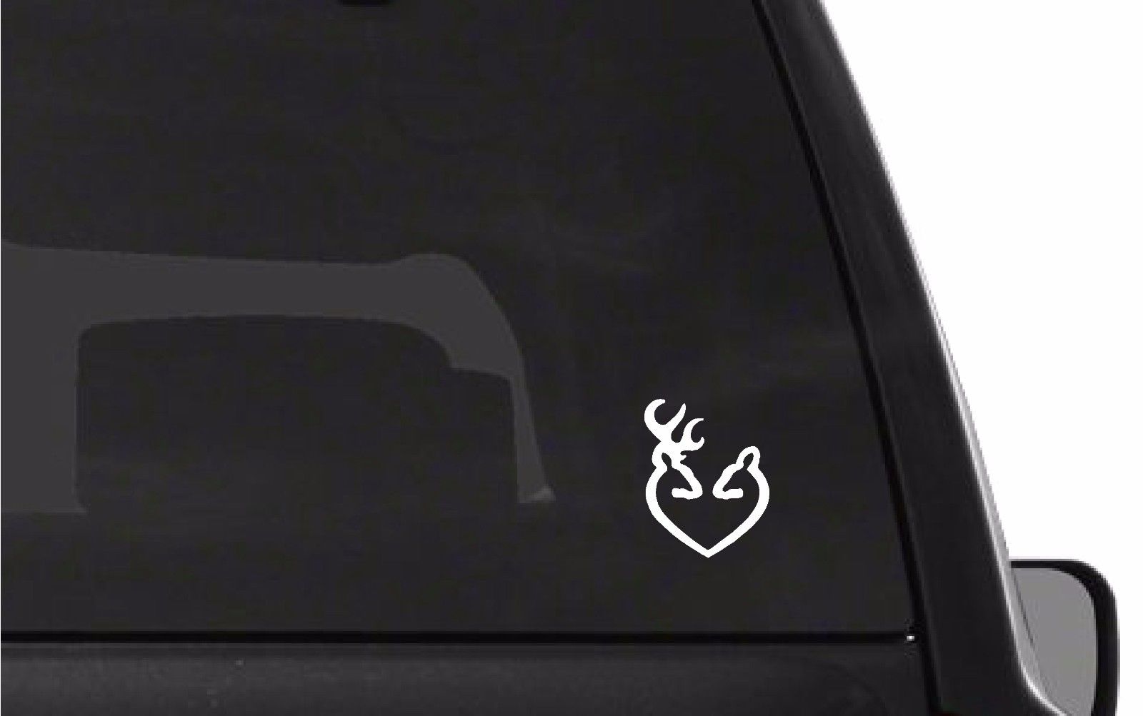 Buck and Doe Vinyl Die Cut Vinyl Decal/ Bumper For Windows, Cars, Trucks, Laptops, Etc.