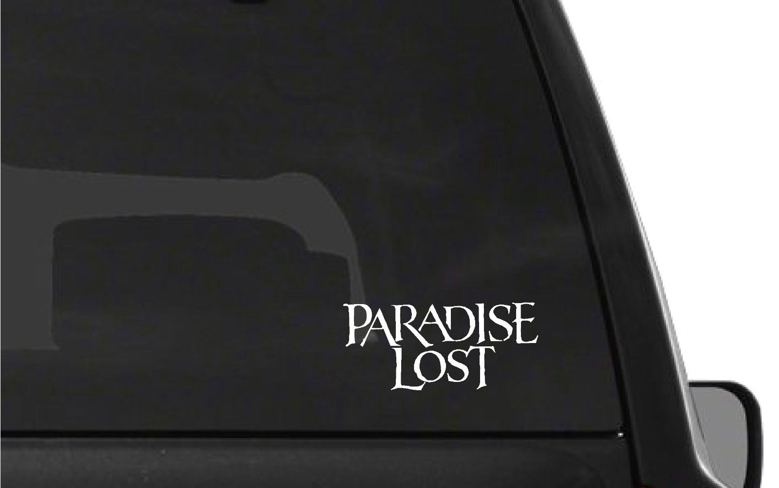 Paradise Lost Vinyl Die Cut Vinyl Decal/ Bumper For Windows, Cars, Trucks, Laptops, Etc.
