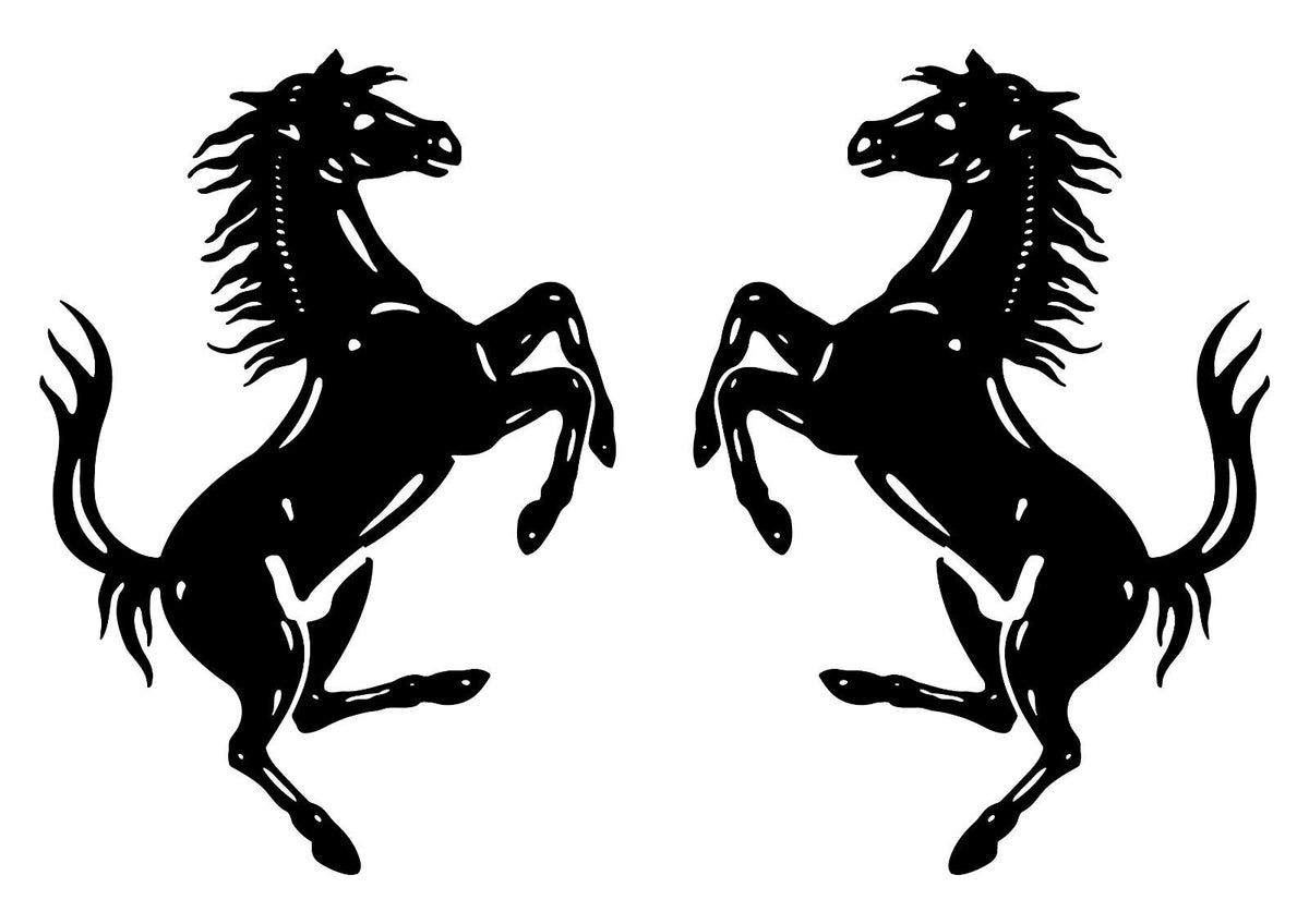 High Detail Ferrari Horse Prancing Horse Vinyl Die Cut Vinyl Decal/ Bumper For Windows, Cars, Trucks, Laptops, Etc.