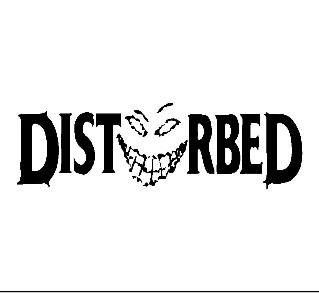 DISTURBED Vinyl Die Cut Vinyl Decal/ Bumper For Windows, Cars, Trucks, Laptops, Etc.