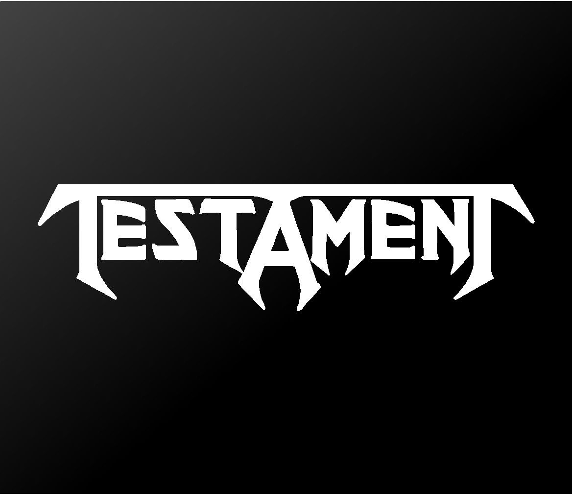 Testament Thrash Metal Band Vinyl Die Cut Vinyl Decal/ Bumper For Windows, Cars, Trucks, Laptops, Etc.