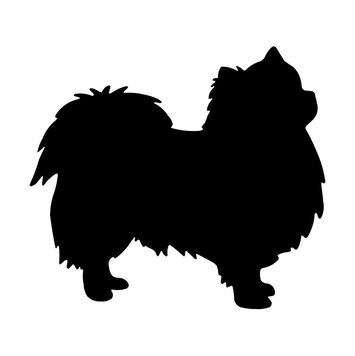 Pomeranian dog Vinyl Die Cut Vinyl Decal/ Bumper For Windows, Cars, Trucks, Laptops, Etc.