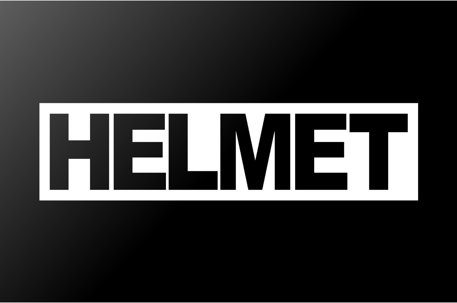 Helmet Metal Band Logo Vinyl Die Cut Vinyl Decal/ Bumper For Windows, Cars, Trucks, Laptops, Etc.