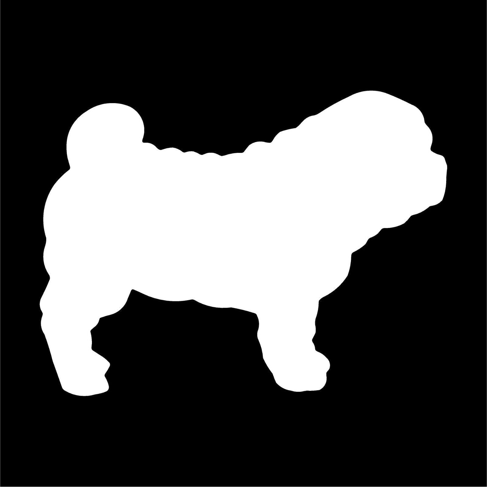 Shar Pei Vinyl Die Cut Vinyl Decal/ Bumper For Windows, Cars, Trucks, Laptops, Etc.