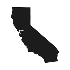California State Outline Vinyl Die Cut Vinyl Decal/ Bumper For Windows, Cars, Trucks, Laptops, Etc.