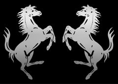 High Detail Ferrari Horse Prancing Horse Vinyl Die Cut Vinyl Decal/ Bumper For Windows, Cars, Trucks, Laptops, Etc.