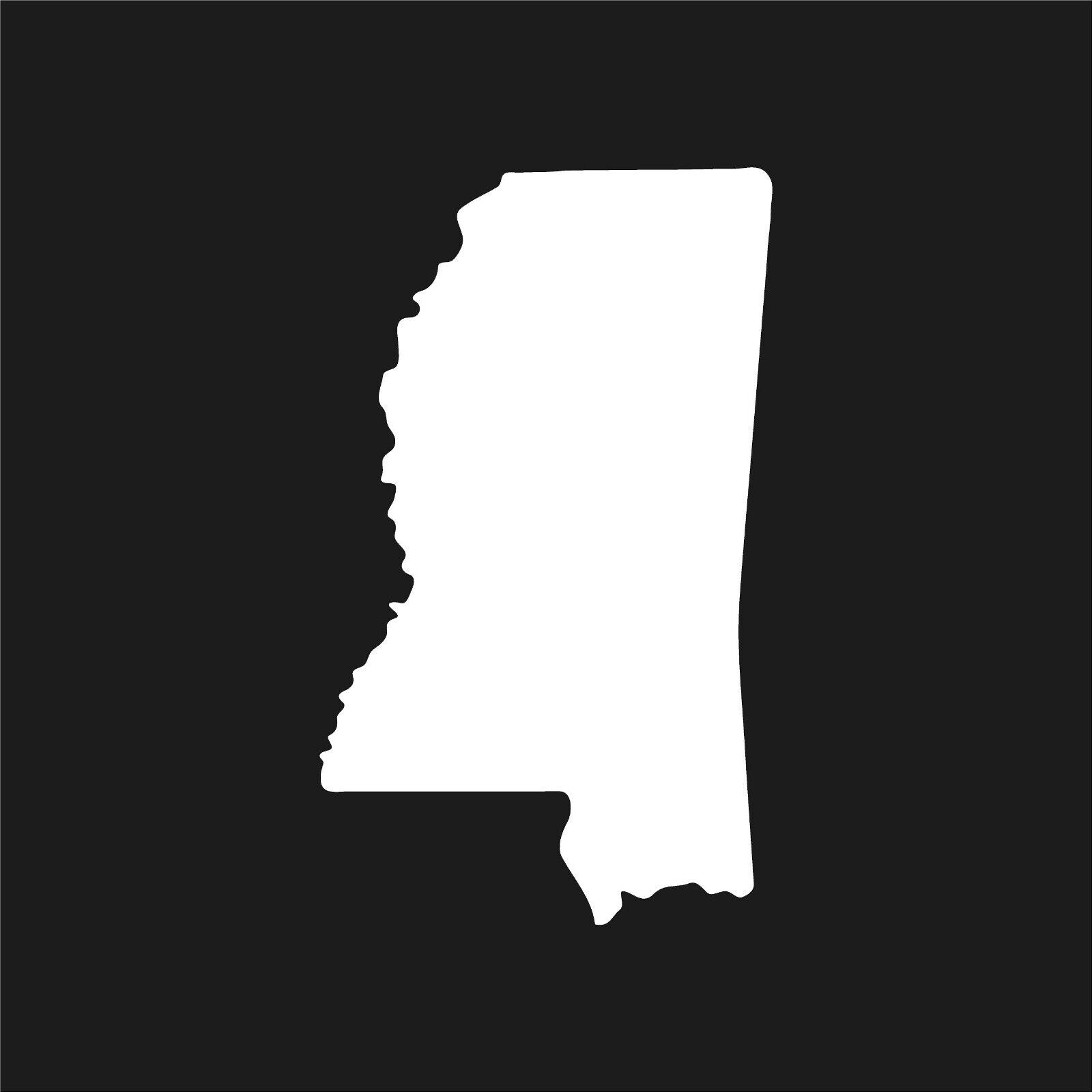 Mississippi State Outline Vinyl Decal