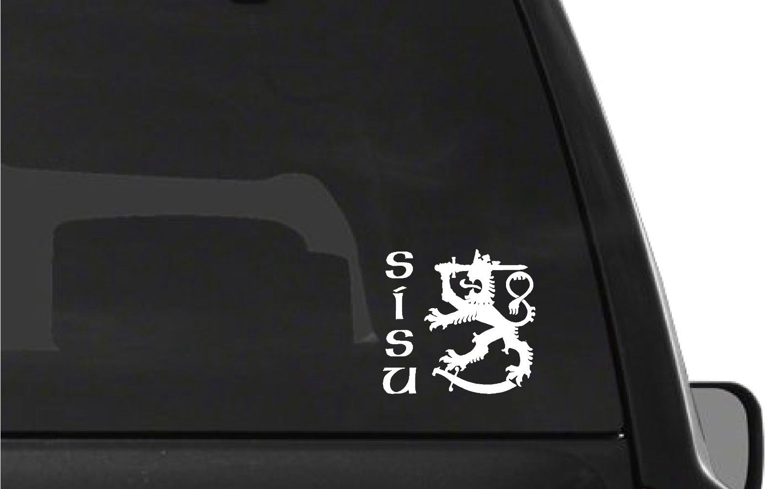 SISU Finnish Lion Vinyl Die Cut Vinyl Decal/ Bumper For Windows, Cars, Trucks, Laptops, Etc.