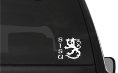 SISU Finnish Lion Vinyl Die Cut Vinyl Decal/ Bumper For Windows, Cars, Trucks, Laptops, Etc.