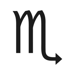 Scorpio Sign Symbol Vinyl Die Cut Vinyl Decal/ Bumper For Windows, Cars, Trucks, Laptops, Etc.