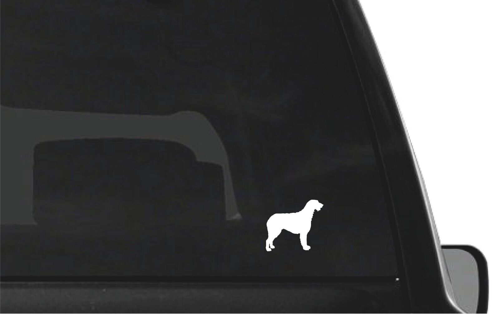 Irish Wolfhound Vinyl Die Cut Vinyl Decal/ Bumper For Windows, Cars, Trucks, Laptops, Etc.