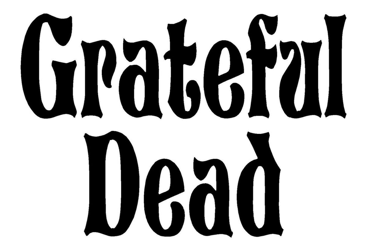 Grateful Dead band Logo Vinyl Die Cut Vinyl Decal/ Bumper For Windows, Cars, Trucks, Laptops, Etc.