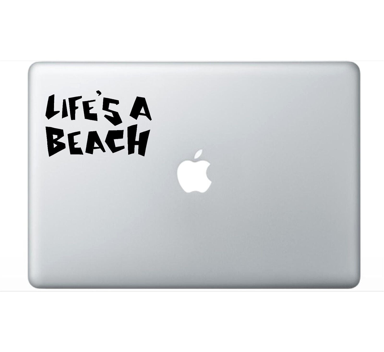 Life's A Beach Vinyl Die Cut Vinyl Decal/ Bumper For Windows, Cars, Trucks, Laptops, Etc.