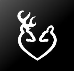 Buck and Doe Vinyl Die Cut Vinyl Decal/ Bumper For Windows, Cars, Trucks, Laptops, Etc.
