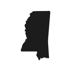Mississippi State Outline Vinyl Decal