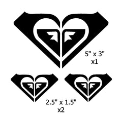 Roxy Logo Surf Girl Vinyl Die Cut Vinyl Decal/ Bumper For Windows, Cars, Trucks, Laptops, Etc.