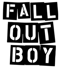 Fall Out Boy band Logo Vinyl Die Cut Vinyl Decal/ Bumper For Windows, Cars, Trucks, Laptops, Etc.