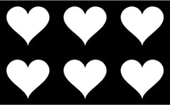 small Heart Symbol Vinyl Die Cut Vinyl Decal/ Bumper For Windows, Cars, Trucks, Laptops, Etc.