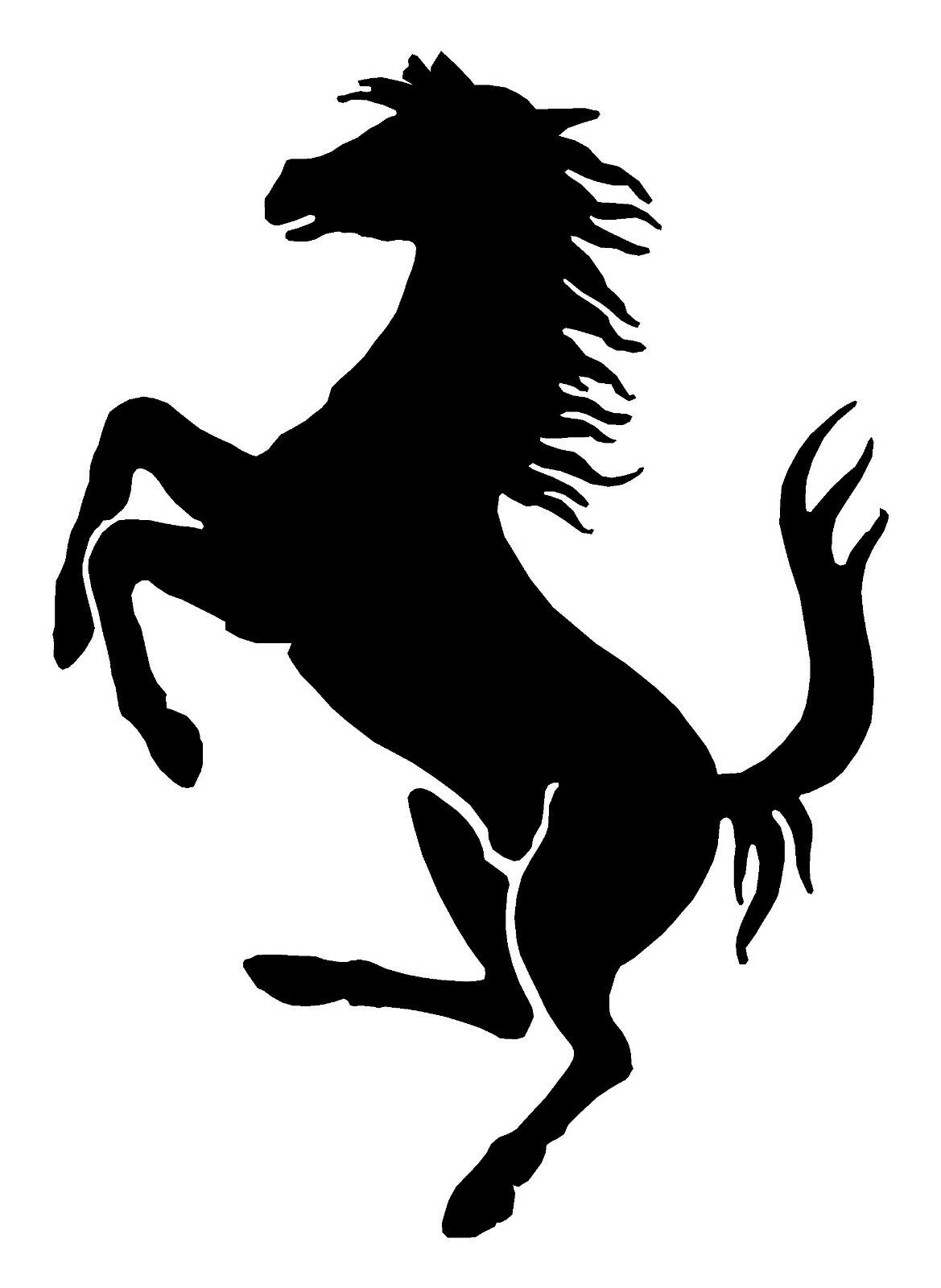 Ferrari Prancing Horse Vinyl Die Cut Vinyl Decal/ Bumper For Windows, Cars, Trucks, Laptops, Etc.