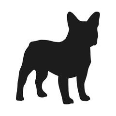 French Bulldog Vinyl Die Cut Vinyl Decal/ Bumper For Windows, Cars, Trucks, Laptops, Etc.