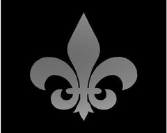 FRENCH fleur-de-lis Vinyl Die Cut Vinyl Decal/ Bumper For Windows, Cars, Trucks, Laptops, Etc.