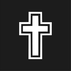 Christian cross Vinyl Die Cut Vinyl Decal/ Bumper For Windows, Cars, Trucks, Laptops, Etc.