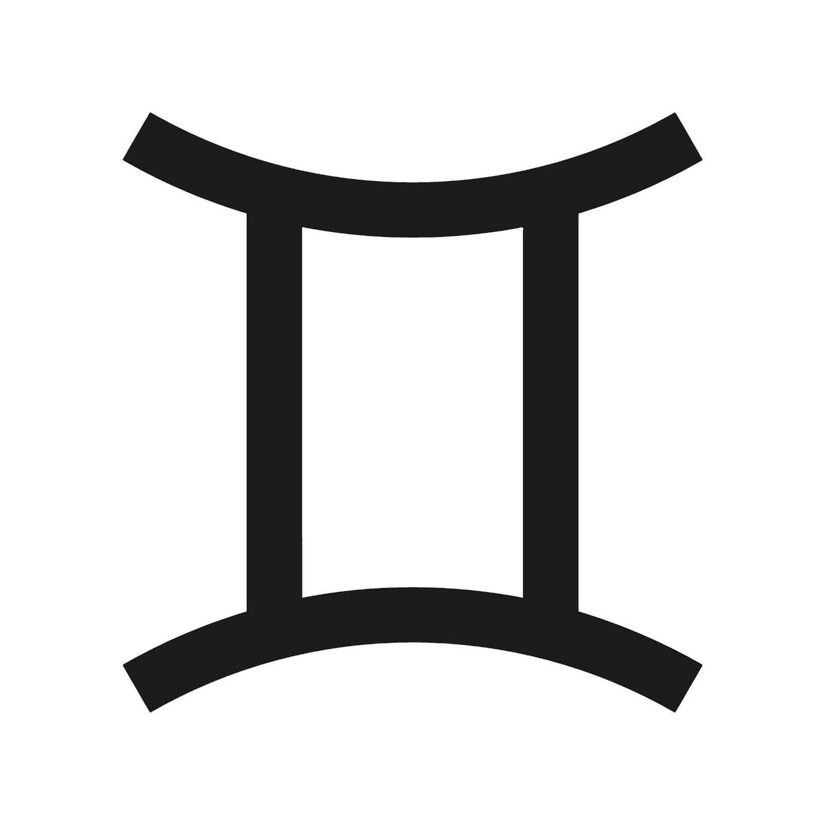 Gemini Symbol Vinyl Die Cut Vinyl Decal/ Bumper For Windows, Cars, Trucks, Laptops, Etc.