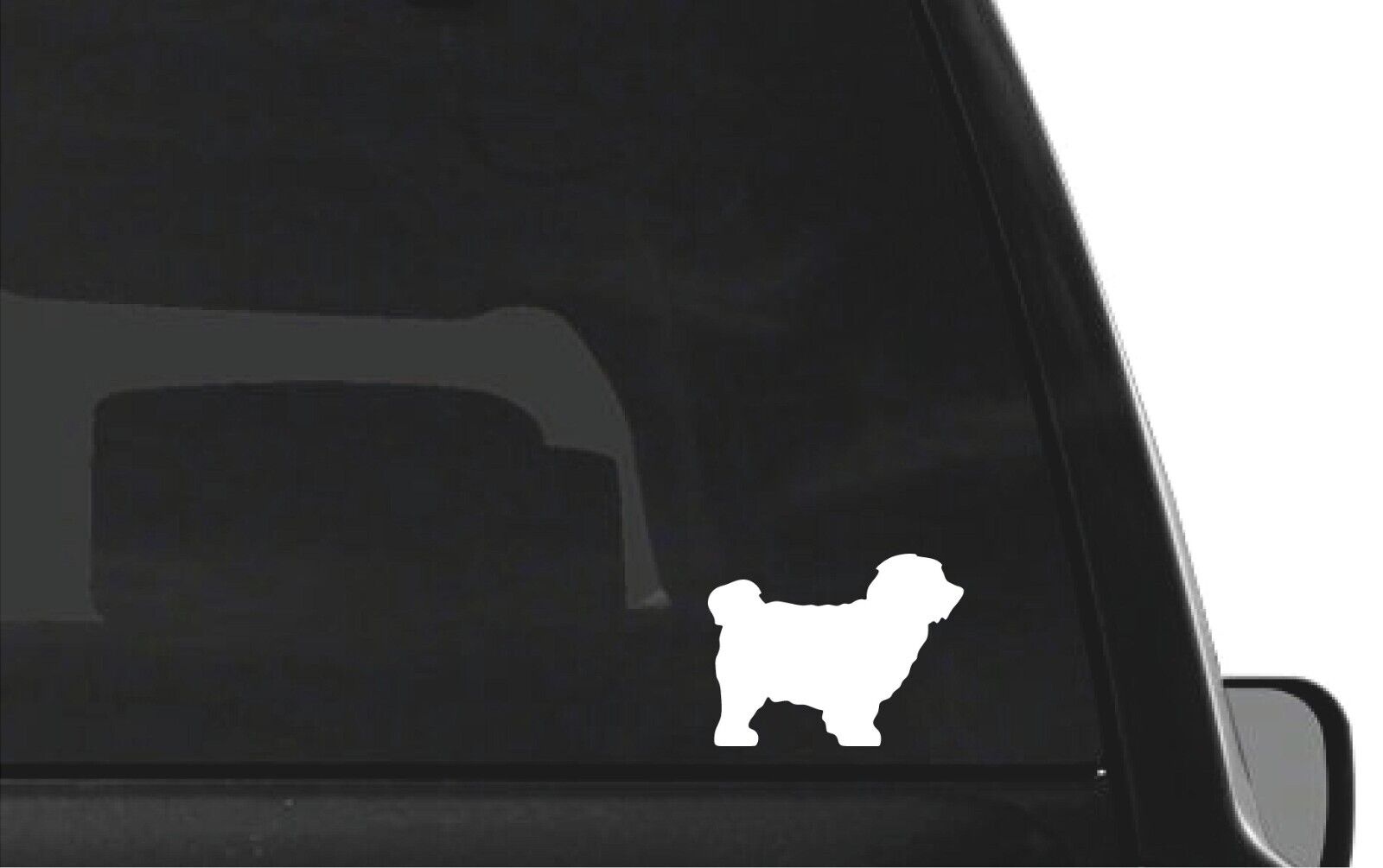 Coton De Tulear Vinyl Die Cut Vinyl Decal/ Bumper For Windows, Cars, Trucks, Laptops, Etc.