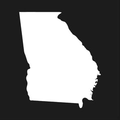 Georgia State Outline Vinyl Die Cut Vinyl Decal/ Bumper For Windows, Cars, Trucks, Laptops, Etc.