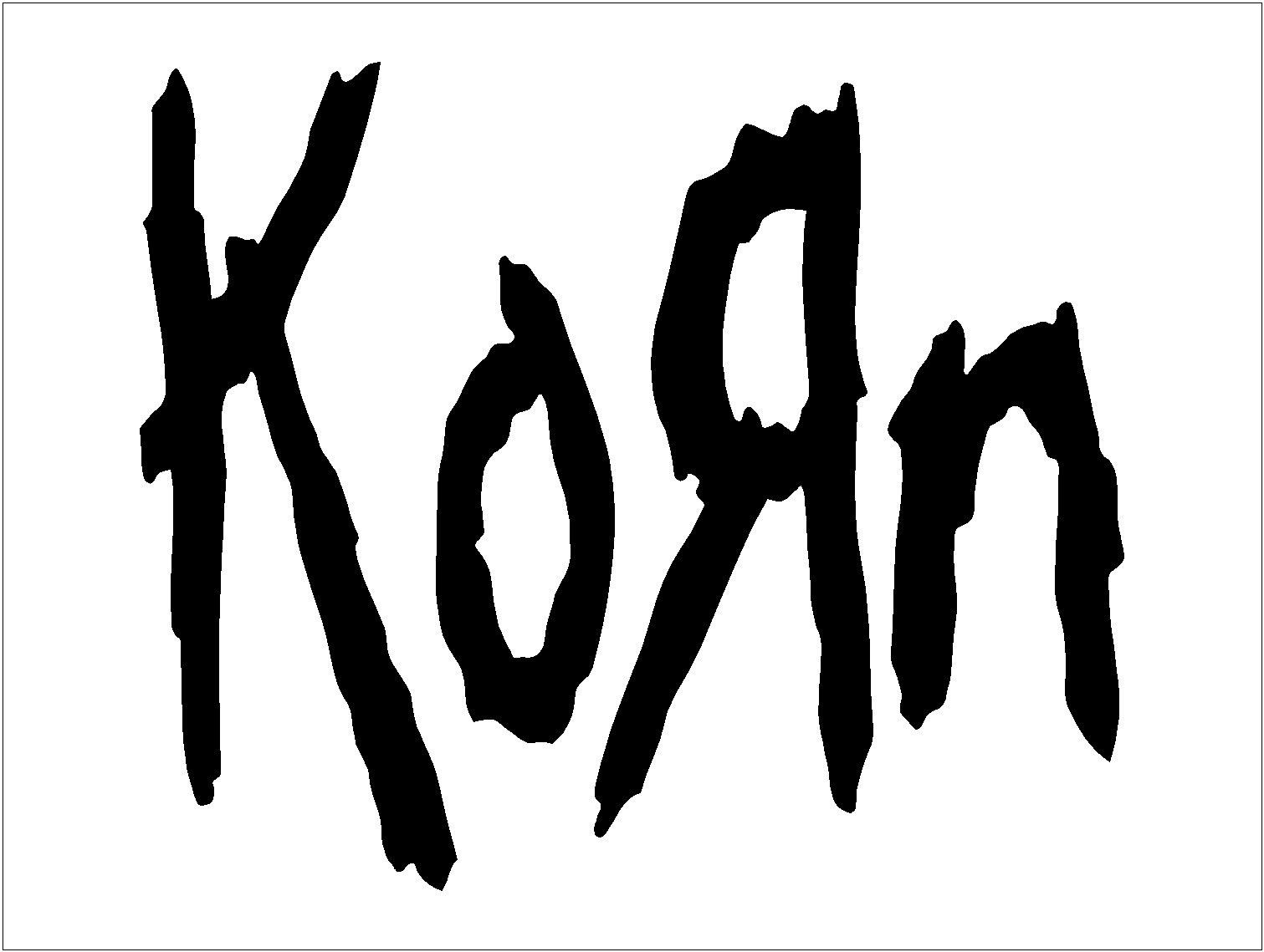 Korn Vinyl Decal KoÐ¯n Nu Metal Band Vinyl Die Cut Vinyl Decal/ Bumper For Windows, Cars, Trucks, Laptops, Etc.