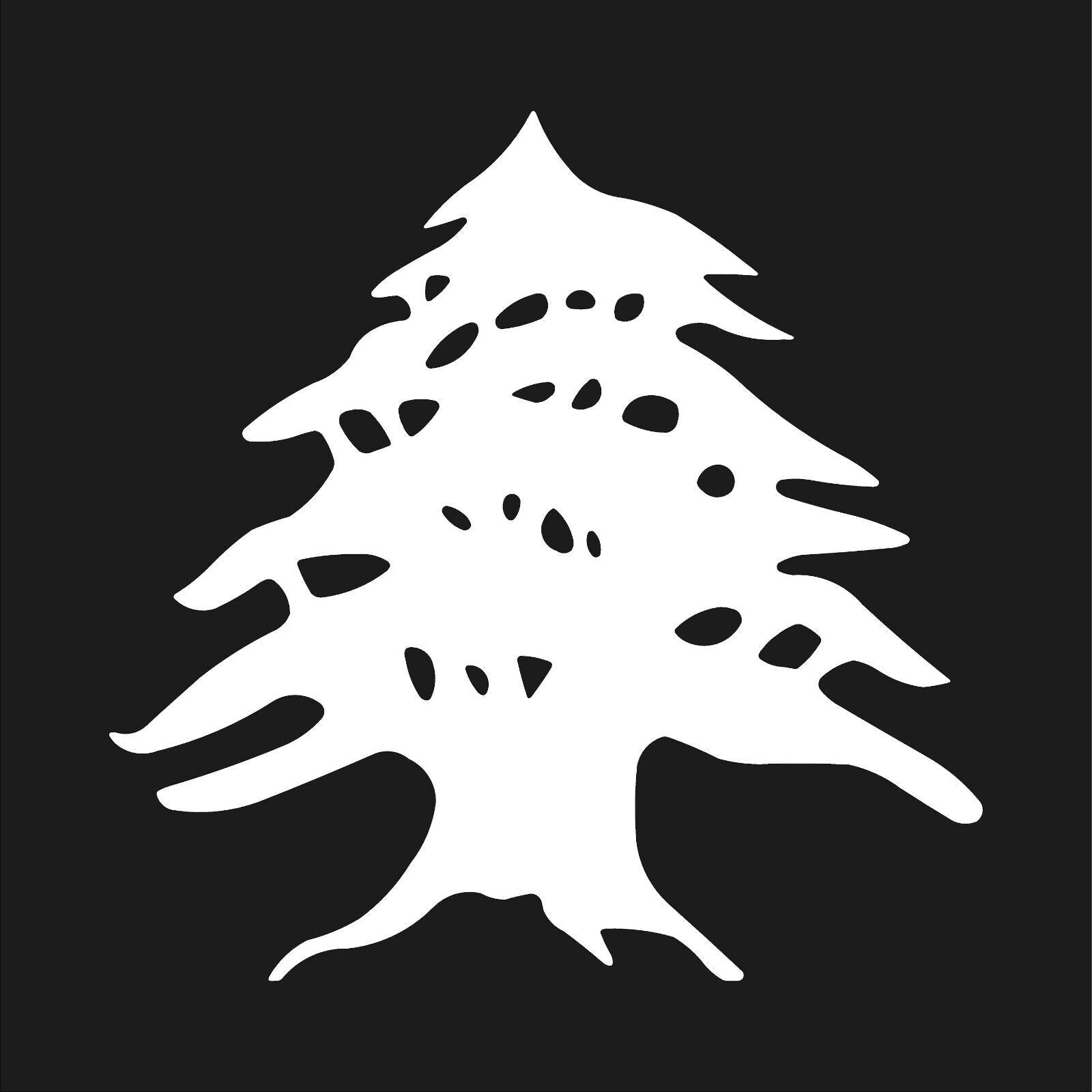 Cedar Tree Symbol Vinyl Die Cut Vinyl Decal/ Bumper For Windows, Cars, Trucks, Laptops, Etc.