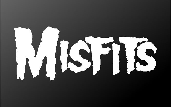 Misfits Rock Band Logo Vinyl Die Cut Vinyl Decal/ Bumper For Windows, Cars, Trucks, Laptops, Etc.