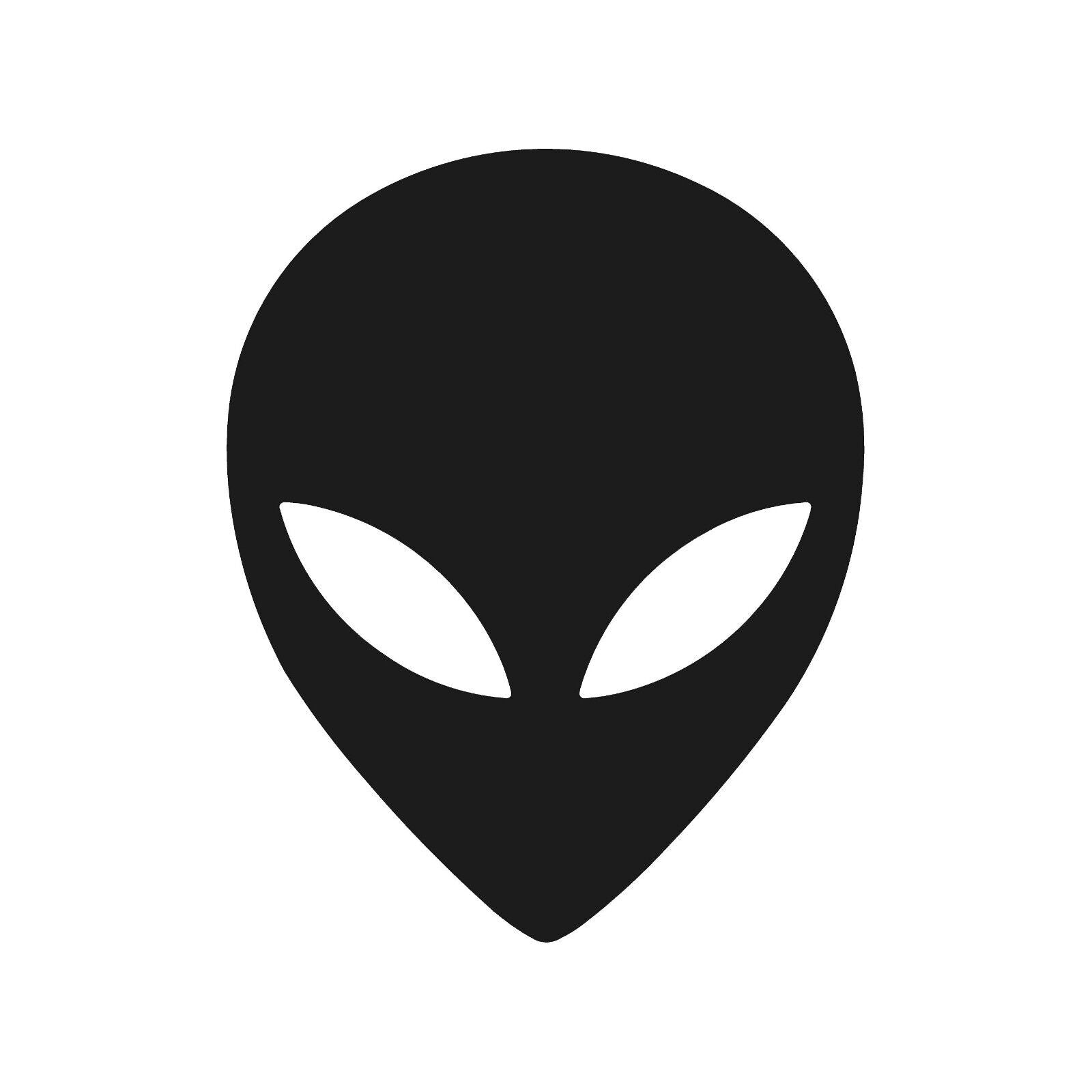 Alien Head Outline Vinyl Die Cut Vinyl Decal/ Bumper For Windows, Cars, Trucks, Laptops, Etc.