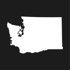 Washington state Outline Vinyl Die Cut Vinyl Decal/ Bumper For Windows, Cars, Trucks, Laptops, Etc.