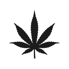 Marijuana leaf Symbol Vinyl Die Cut Vinyl Decal/ Bumper For Windows, Cars, Trucks, Laptops, Etc.