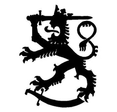 Coat Of Arms Finland Lion Vinyl Die Cut Vinyl Decal/ Bumper For Windows, Cars, Trucks, Laptops, Etc.