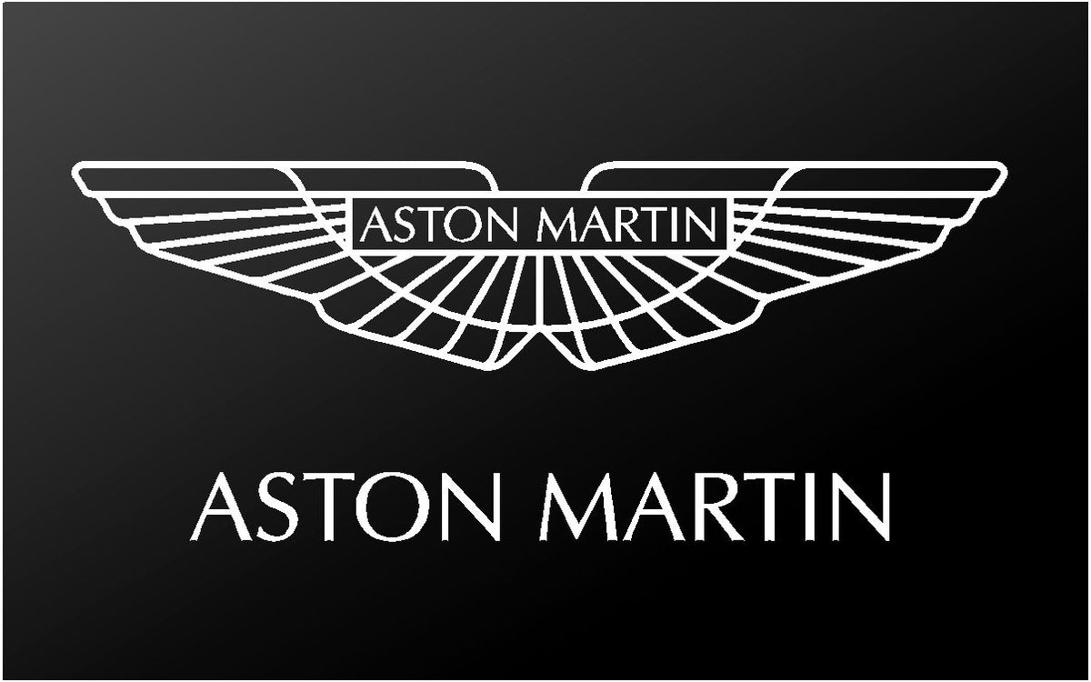 Aston Martin Logo Vinyl Die Cut Vinyl Decal/ Bumper For Windows, Cars, Trucks, Laptops, Etc.
