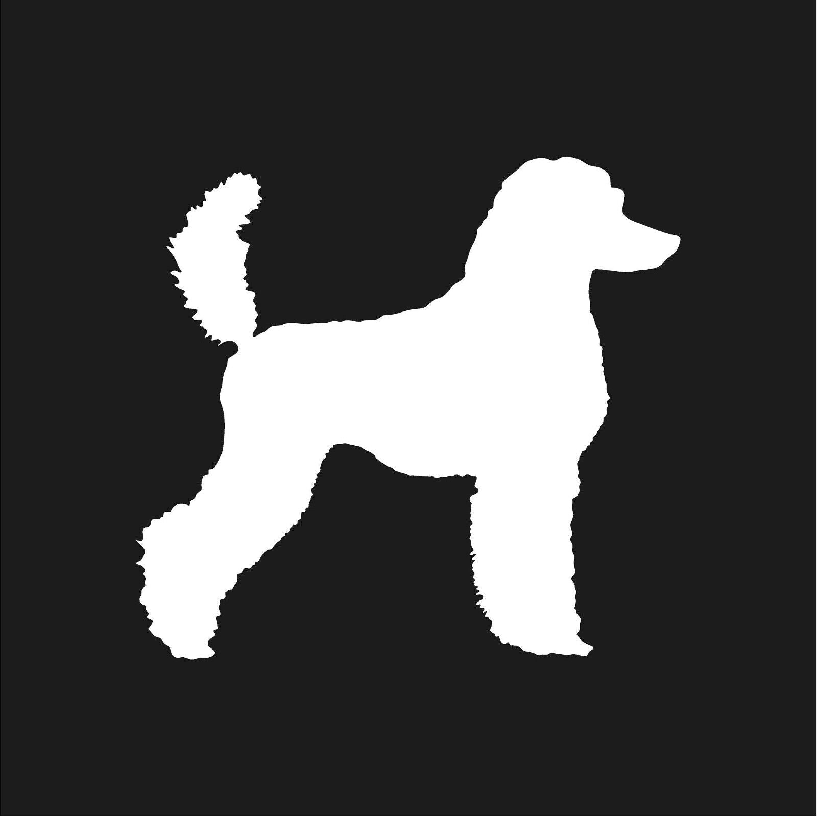 Standard Poodle Vinyl Die Cut Vinyl Decal/ Bumper For Windows, Cars, Trucks, Laptops, Etc.